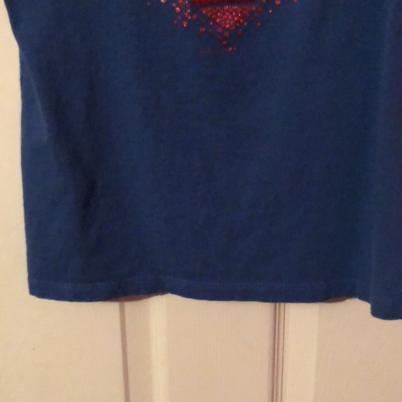 Texas Rangers Logo Graphic Blue T-Shirt Girls Large L 10/12 MLB Baseball Fun - Picture 4 of 12